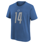 Amon-Ra St Brown Detroit Lions Nike Youth Name and Number T-Shirt - Blue