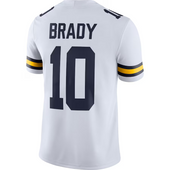 Tom Brady Michigan Wolverines Jordan Brand Alumni Game Jersey - White