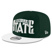 Michigan State Spartans New Era 2Tone Vault 9Fifty Snapback Hat - Green/White