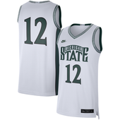 Nike Michigan State Spartans White Home Retro Limited Basketball Jersey