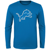 Detroit Lions Outerstuff Youth Primary Logo Long Sleeve T-Shirt - Blue
