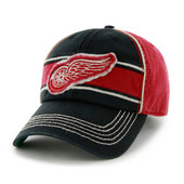 47 Brand Detroit Red Wings Black Comanche Franchise Fitted Hat