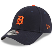 Detroit Tigers New Era Road The League 9Forty Adjustable Hat - Navy
