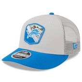 Detroit Lions New Era 2023 Salute to Service Low Profile 9Fifty Snapback Hat - Stone/Blue