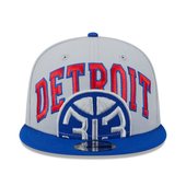 Detroit Pistons New Era 2023-24 Tip Off 9Fifty Snapback Hat - Gray