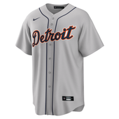 Javier Baez Detroit Tigers Nike Road Replica Jersey - Gray