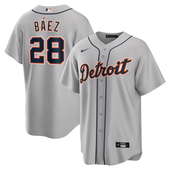 Javier Baez Detroit Tigers Nike Road Replica Jersey - Gray