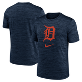 Detroit Tigers Nike Logo Velocity Performance T-Shirt - Heathered Navy