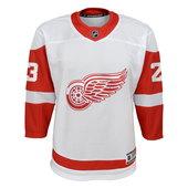 Lucas Raymond Detroit Red Wings Youth Road Replica Jersey - White