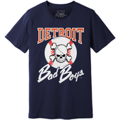 Detroit Bad Boys Baseball T-Shirt - Navy