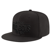 Detroit Bad Boys For Life MI Culture Blackout Snapback Hat - Black