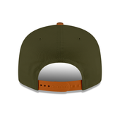 Detroit Bad Boys Basketball MI Culture Two-Tone Snapback Hat - Olive/Brown