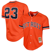 Kirk Gibson Detroit Tigers Mitchell & Ness Youth 1993-94 Cooperstown Collection Mesh Batting Practice Jersey - Orange
