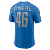 Jack Campbell Detroit Lions Nike Name and Number T-Shirt - Blue