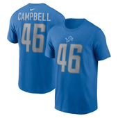 Jack Campbell Detroit Lions Nike Name and Number T-Shirt - Blue