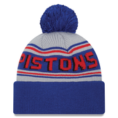 Detroit Pistons New Era Evergreen Knit Hat - Royal