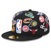 NBA New Era 2024 All-Star Game All Over 59Fifty Fitted Hat - Black