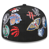 NBA New Era 2024 All-Star Game All Over 59Fifty Fitted Hat - Black