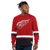 Detroit Red Wings Starter Highlight Crew Neck Sweatshirt - Red