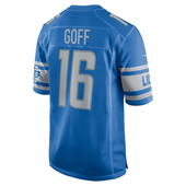 Jared Goff Detroit Lions Nike Game Jersey - Blue