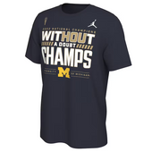 Michigan Wolverines Jordan Brand 2023 National Champions Locker Room T-Shirt - Navy