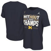 Michigan Wolverines Jordan Brand 2023 National Champions Locker Room T-Shirt - Navy