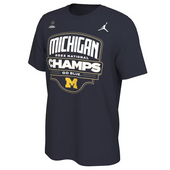 Michigan Wolverines Jordan Brand 2023 National Champions Parade T-Shirt - Navy