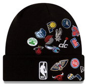 NBA New Era All Over Knit Hat - Black