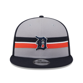 Detroit Tigers New Era 2024 Batting Practice 9Fifty Snapback Hat - Gray/Navy