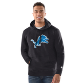 Detroit Lions Starter Pullover Hoodie - Black