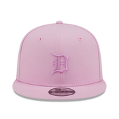 Detroit Tigers New Era Color Pack Faded Tonal 9Fifty Snapback Hat - Light Pink