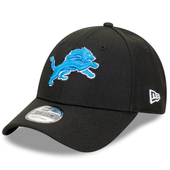 Detroit Lions New Era 9Forty Adjustable Hat - Black