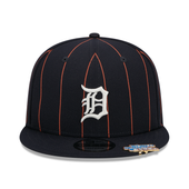 Detroit Tigers New Era Pinstripe 9Fifty Snapback Hat - Navy