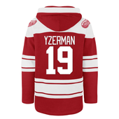 Steve Yzerman Detroit Red Wings '47 Retro Freeze Superior Lacer Player Pullover Hoodie - Red