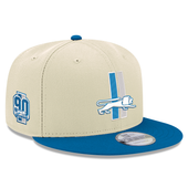 Detroit Lions New Era 2Tone 9FIFTY Snapback Hat - Chrome/Blue