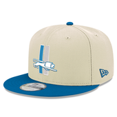 Detroit Lions New Era 2Tone 9FIFTY Snapback Hat - Chrome/Blue