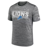 Detroit Lions Nike Yard Line Velocity Performance T-Shirt - Gray