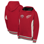 Detroit Red Wings Mitchell & Ness Youth French Terry Pullover Hoodie - Red