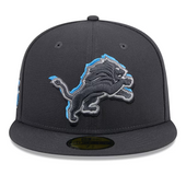 Detroit Lions New Era 2024 NFL Draft 59Fifty Fitted Hat - Graphite