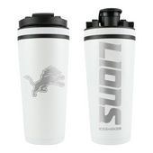Detroit Lions WinCraft 26oz. Stainless Steel Ice Shaker Bottle - White