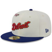 Detroit Tigers New Era Big MLB x League Chew 59Fifty Fitted Hat - Chrome/Navy