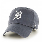 Detroit Tigers 47 Brand Kid's Home Clean Up Adjustable Hat -  Vintage Navy