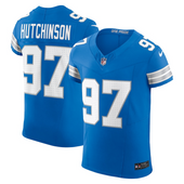 Aidan Hutchinson Detroit Lions Nike Vapor F.U.S.E. Elite Jersey - Blue