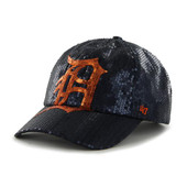 47 Brand Detroit Tigers Kid's Navy Dazzle Clean Up Adjustable Hat