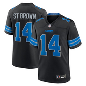 Amon-Ra St Brown Detroit Lions Nike Alternate Game Jersey - Black