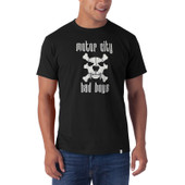 Motor City Bad Boys Black Knockout Short Sleeve T-Shirt by 47 Brand