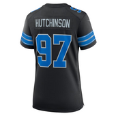 Aidan Hutchinson Detroit Lions Nike Women's Alternate Game Jersey - Black