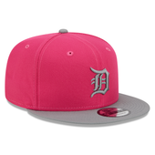 Detroit Tigers New Era 2Tone Color Pack 9Fifty Snapback Hat - Pink/Gray