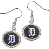 Detroit Tigers WinCraft Glitter Round Dangle Earrings