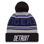 Detroit Tigers New Era 2024 City Connect Wordmark Evergreen Knit Hat - Navy